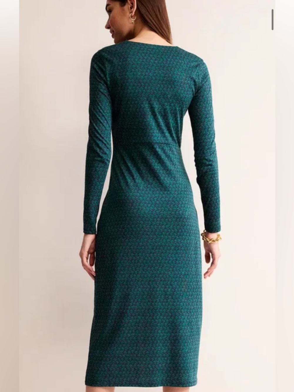 Boden Empire Knot Midi Dress 4R - Picture 3 of 5